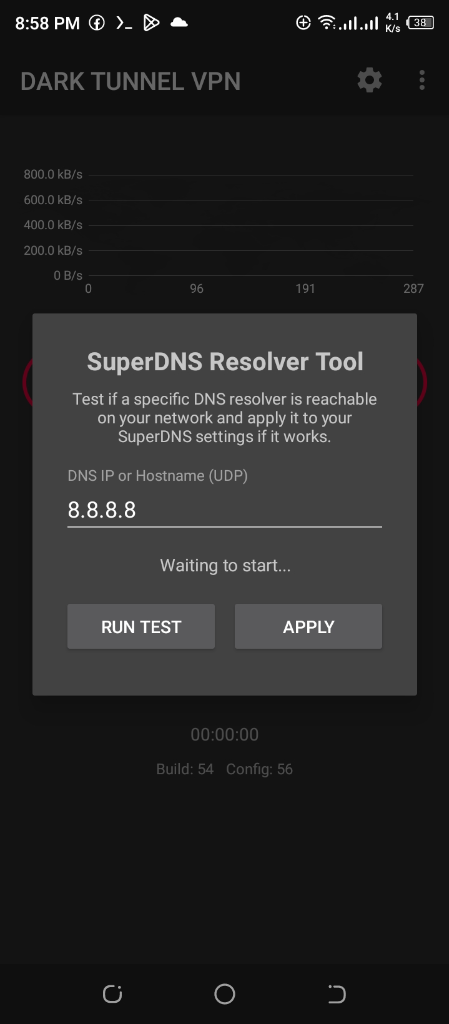 DARK TUNNEL VPN DNS Resolver Setup